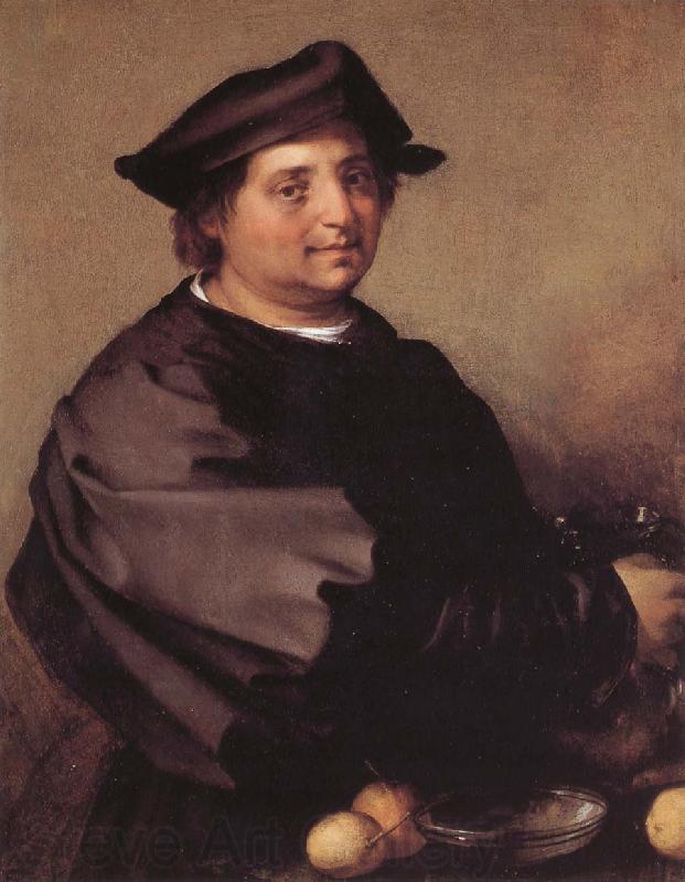 Andrea del Sarto Portrait of man France oil painting art
